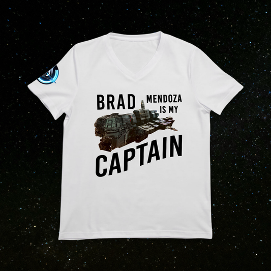 Women's V-Neck - Brad Mendoza is My Captain - Dumb Luck and Dead Heroes